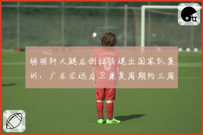 胡明轩大腿后侧拉伤退出国家队集训,广东宏远后卫康复周期约三周